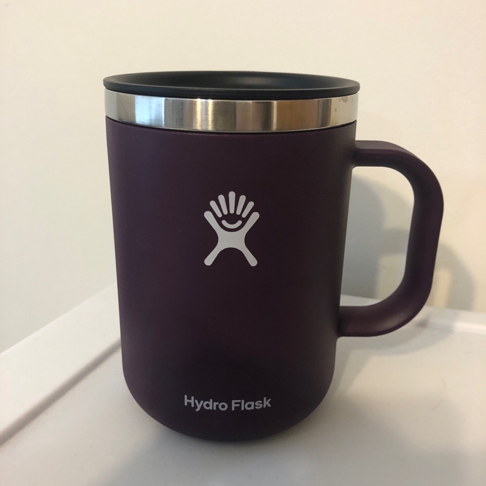 Hydro Flask Purple Mug with lid 24 oz bottle coffee mug